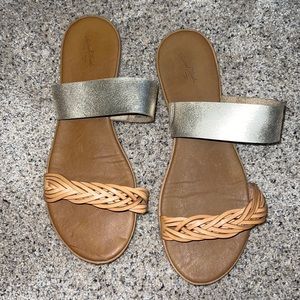 Braided sandals